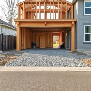 Tymczasowy podjazd do garażu