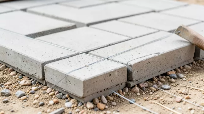 układanie płyt betonowych