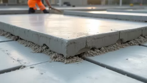 Układanie płyt betonowych na betonie