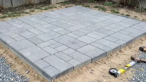 układanie tarasu z płyt betonowych