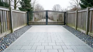 wjazd z płyt betonowych