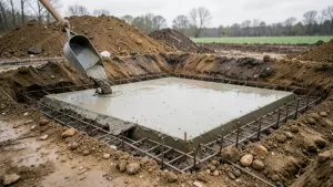 wylanie płyty betonowej