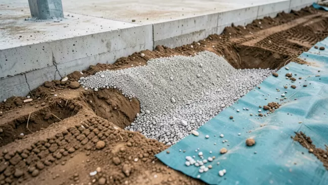 Wymiana gruntu pod płytę fundamentową