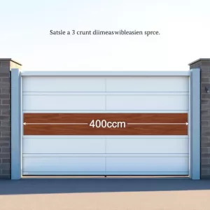 Wymiary bramy przesuwnej 4m