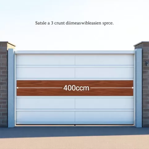 Wymiary bramy przesuwnej 4m