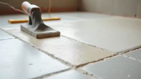 Wyrównanie posadzki betonowej klejem do płytek