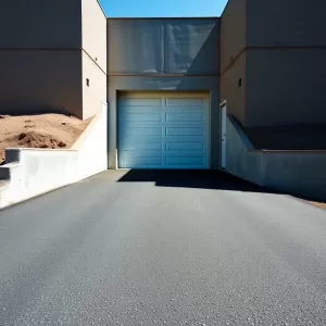 Wysoki podjazd do garażu