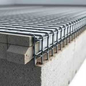 Zbrojenie płyty fundamentowej przekrój