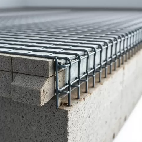 Zbrojenie płyty fundamentowej przekrój