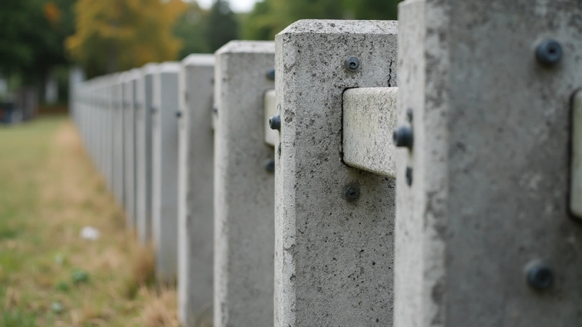 Słupki betonowe na 5 płyt