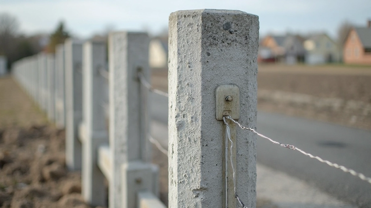 Słupki betonowe na 6 płyt