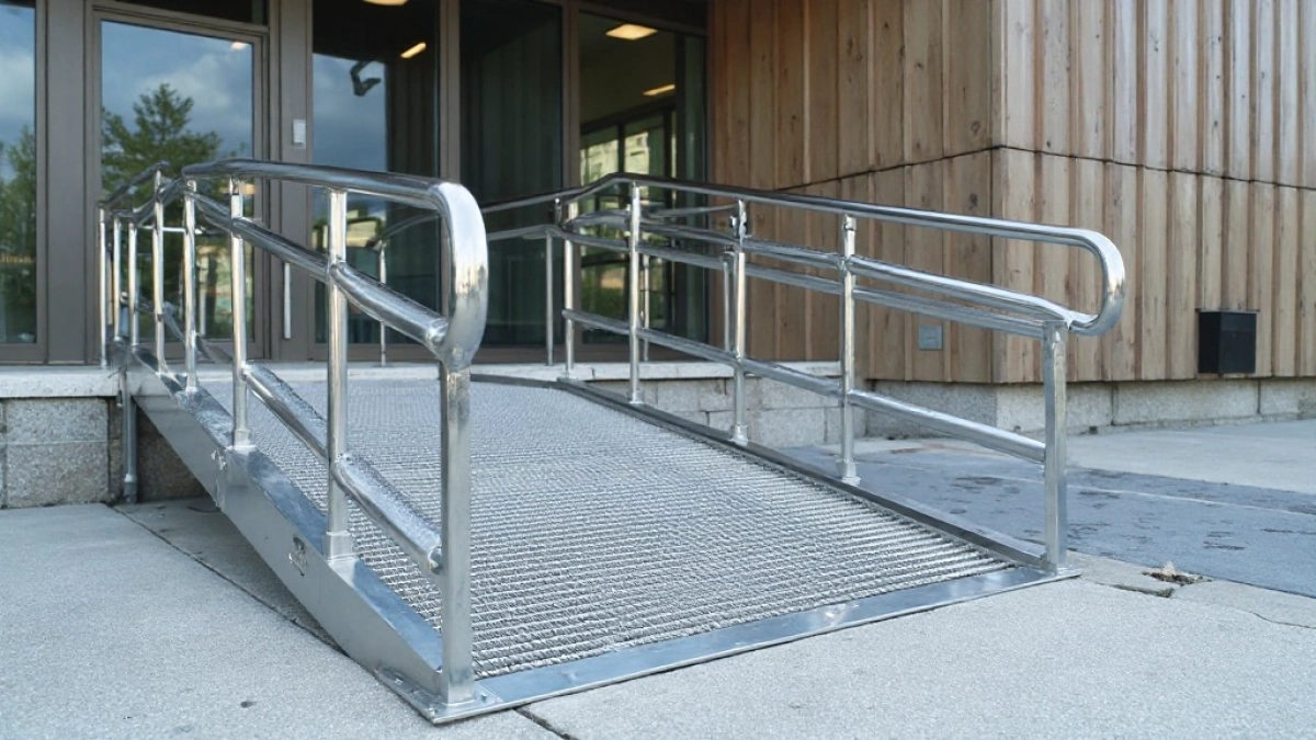 Stalowe podjazdy dla niepełnosprawnych
