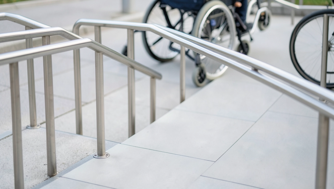 Szerokość podjazdu z balustradą 120 cm