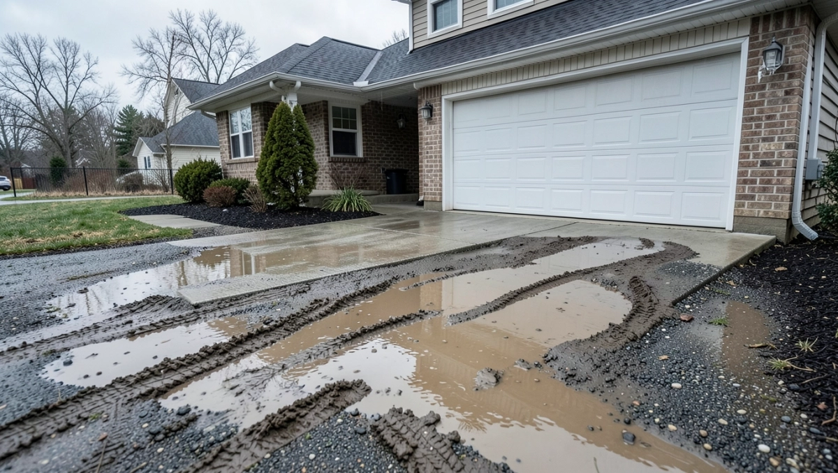 Tani podjazd przed domem