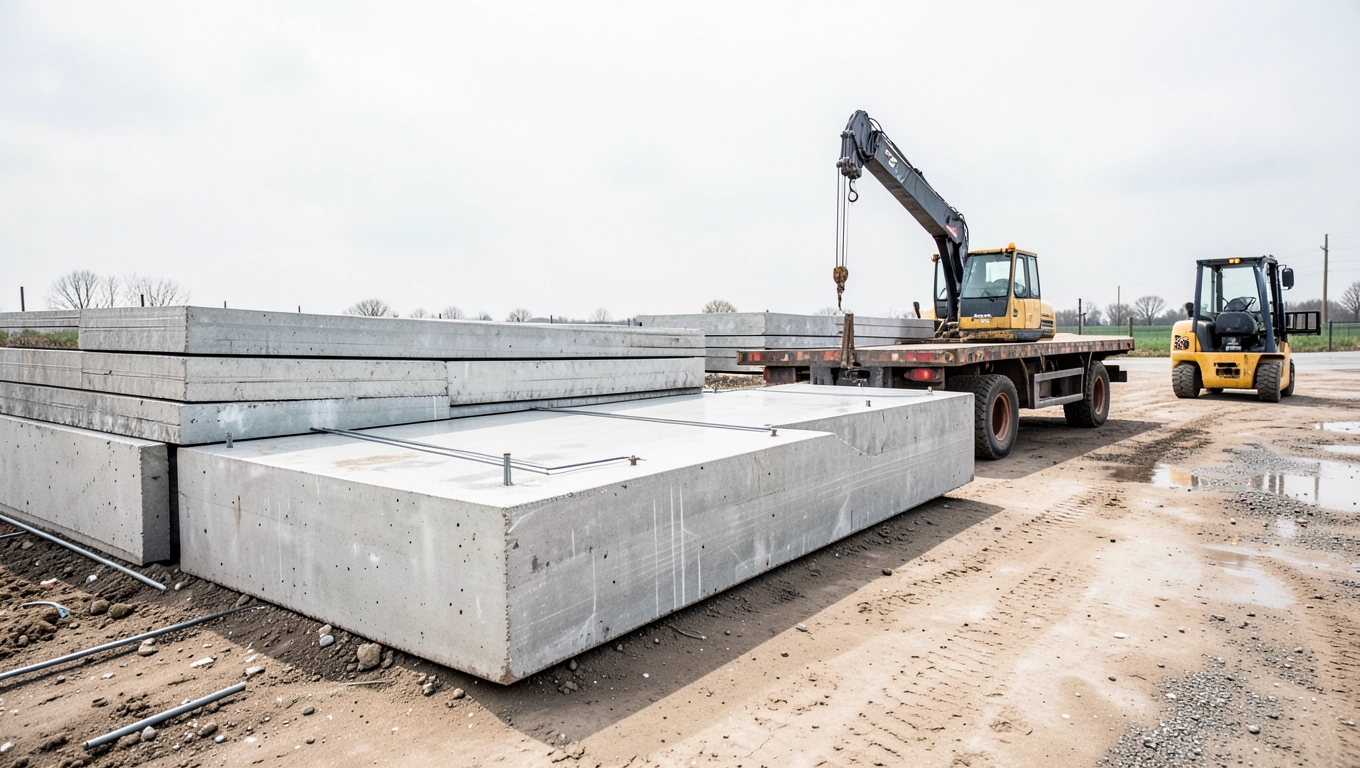 Transport i logistyka przy skupie płyt betonowych