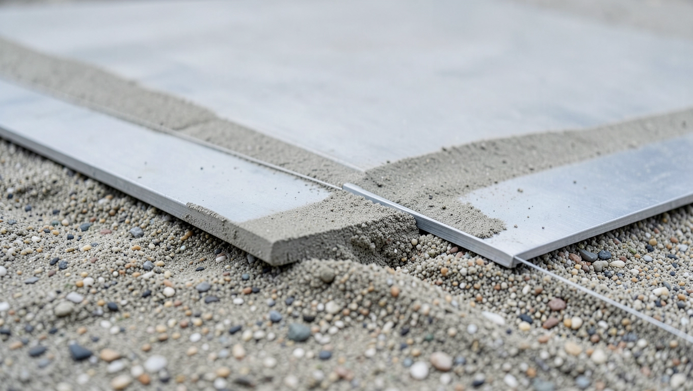 Układanie płyt betonowych na podsypce piaskowej