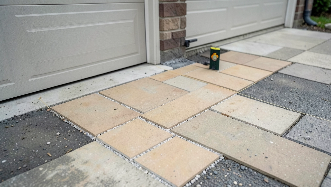 Układanie płyt chodnikowych na podjeździe krok po kroku