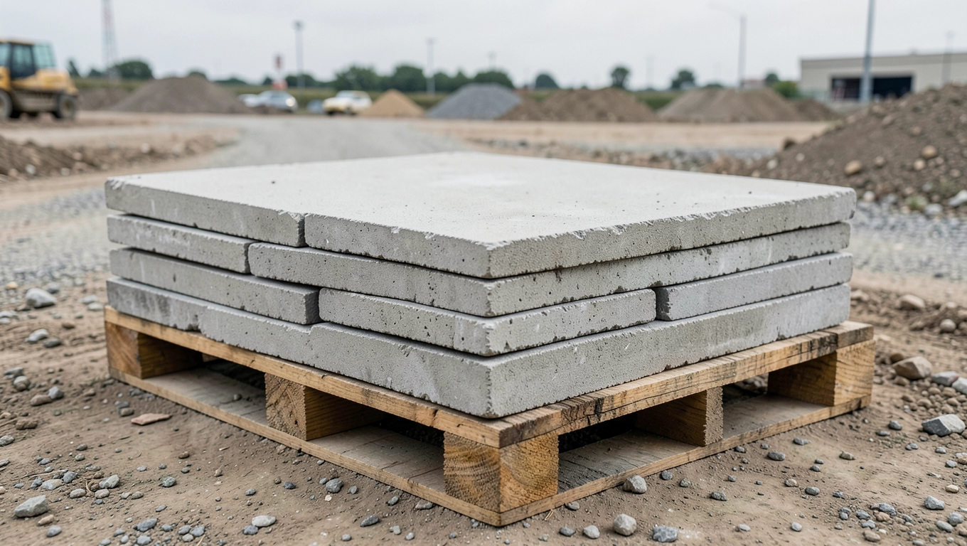 Waga mniejszych płyt betonowych drogowych
