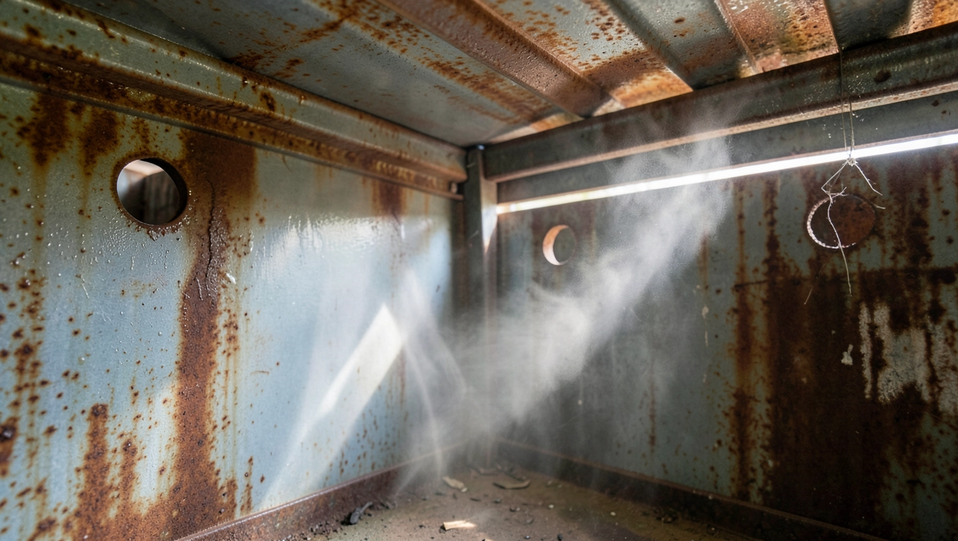 Wentylacja garażu blaszanego na wilgoć