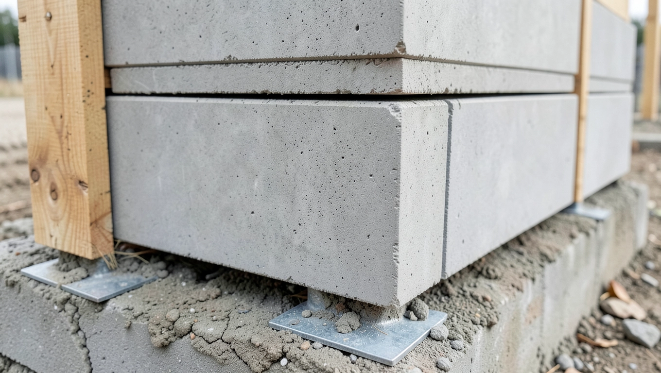 Wstawianie płyt betonowych ogrodzeniowych