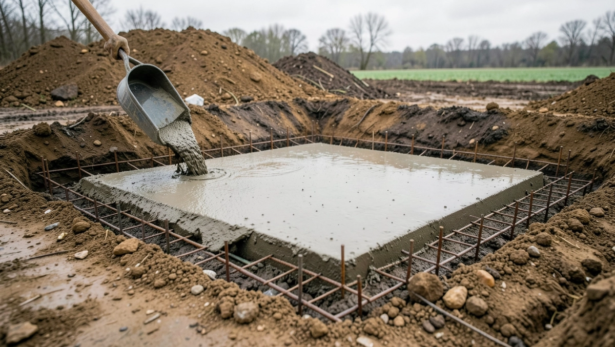 wylanie płyty betonowej