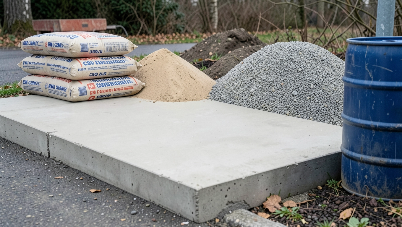 Wylewka betonowa na podjazd - proporcje