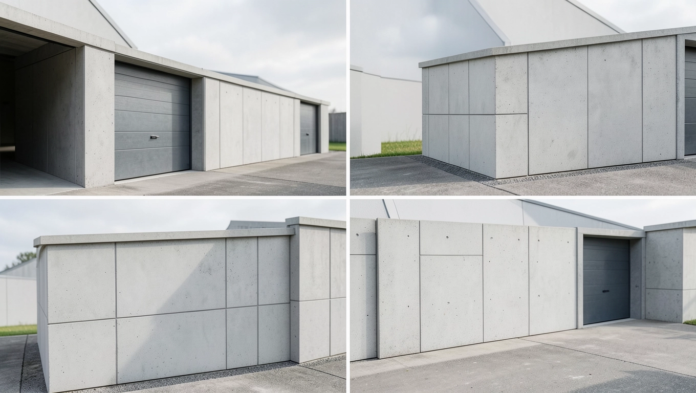 Wymiary i parametry projektów garaży z płyt betonowych