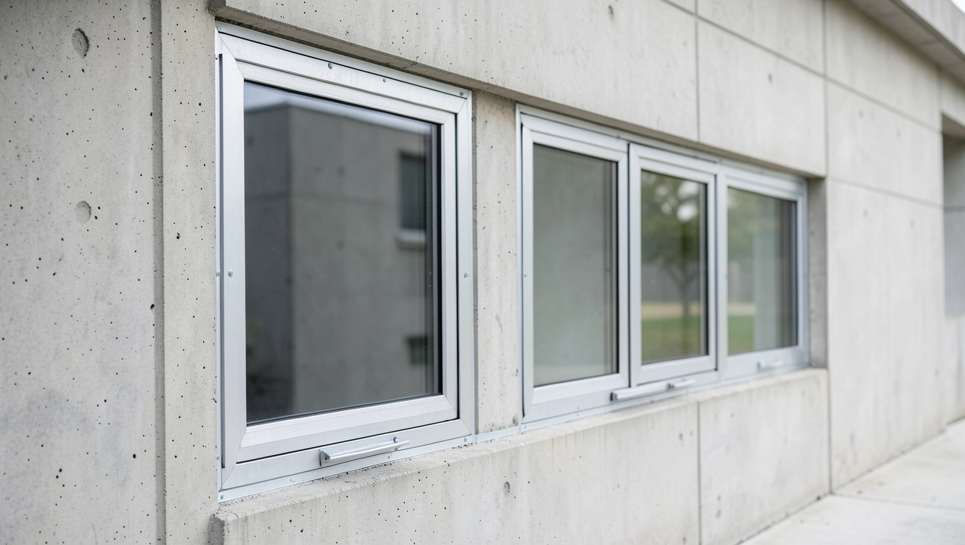 Wymiary okien do garażu betonowego