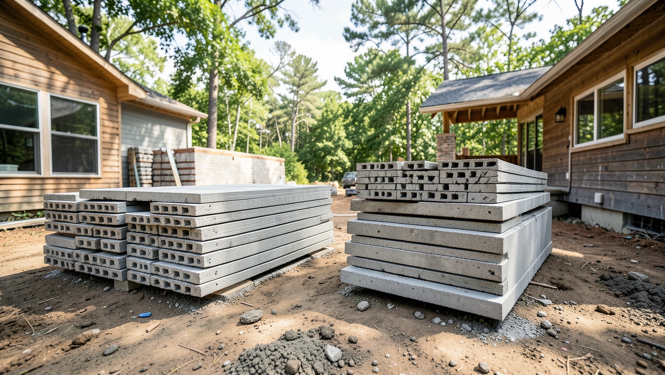 Zalety płyt betonowych w budowie domu