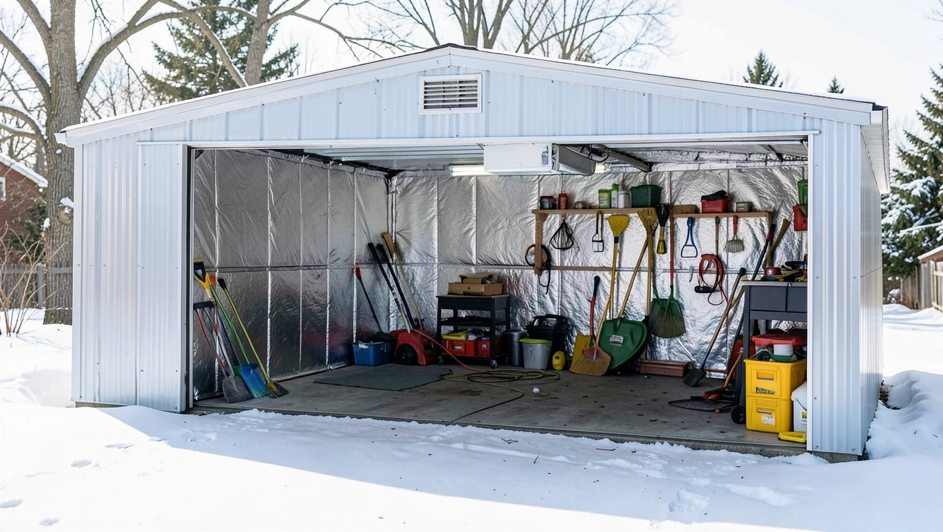 Zastosowanie garażu blaszanego ocieplonego 5x6